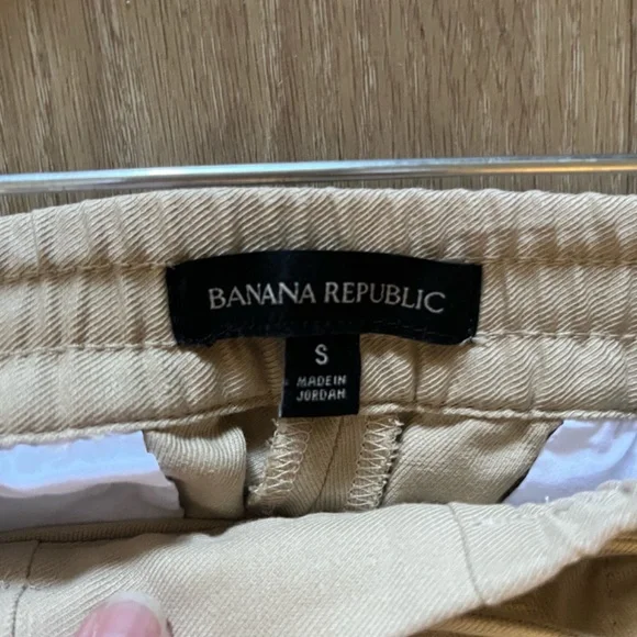 Banana Republic classic minimalist pull on drawstring preppy pants - Picture 4 of 5